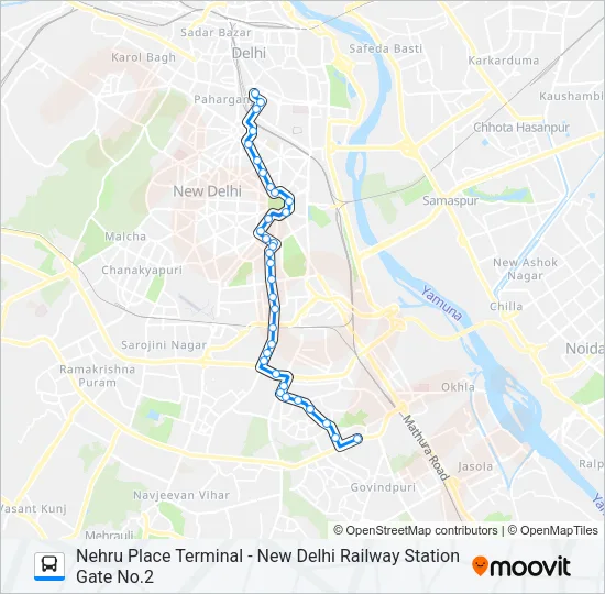 440A Bus Line Map