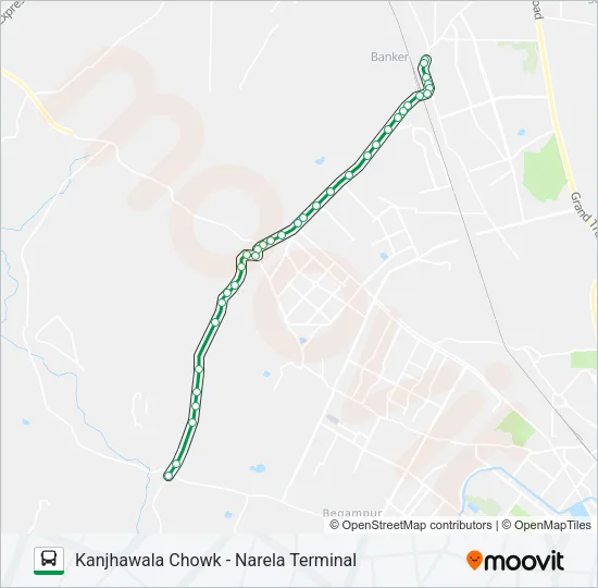 708 Bus Line Map