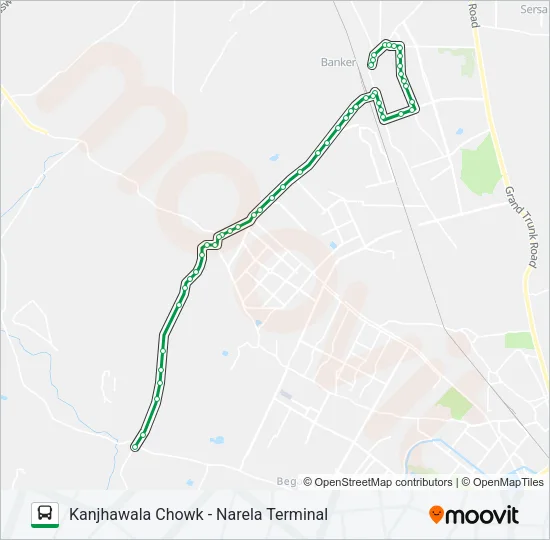 708 Bus Line Map