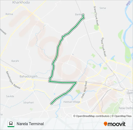 708 Bus Line Map