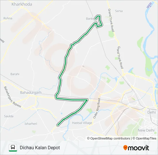 708 Bus Line Map