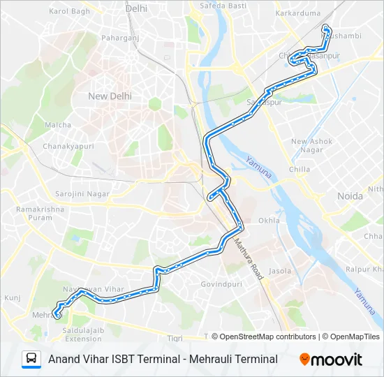 534 Bus Line Map