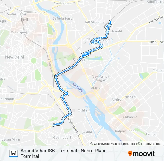 534 Bus Line Map