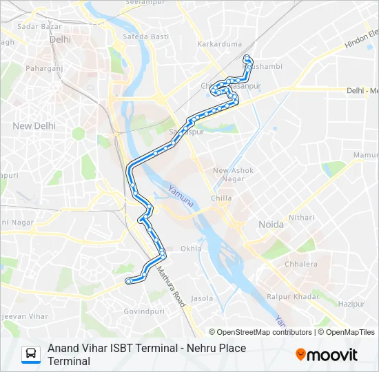 534 Bus Line Map
