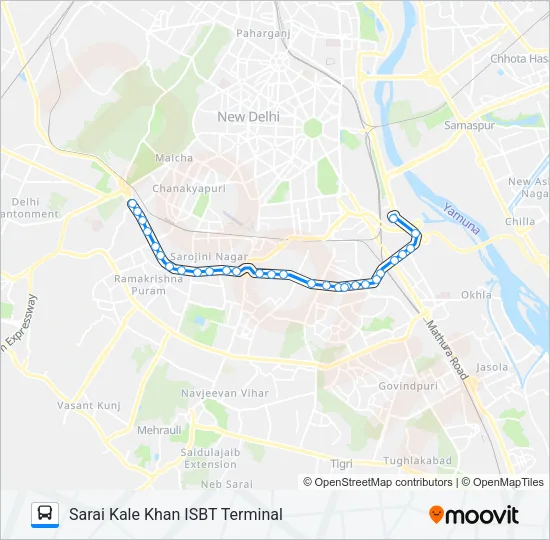567 Bus Line Map