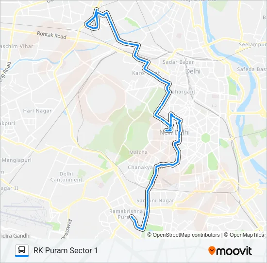 610 Bus Line Map