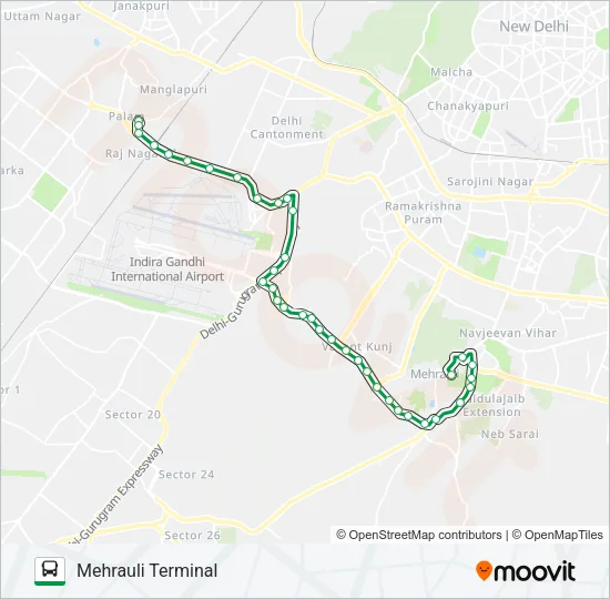 715 Bus Line Map