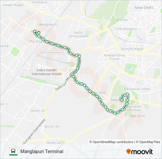 715 Bus Line Map