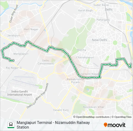 794 Bus Line Map