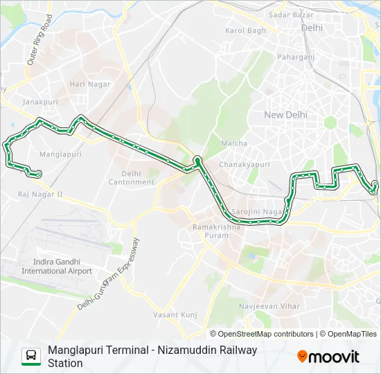 794 Bus Line Map
