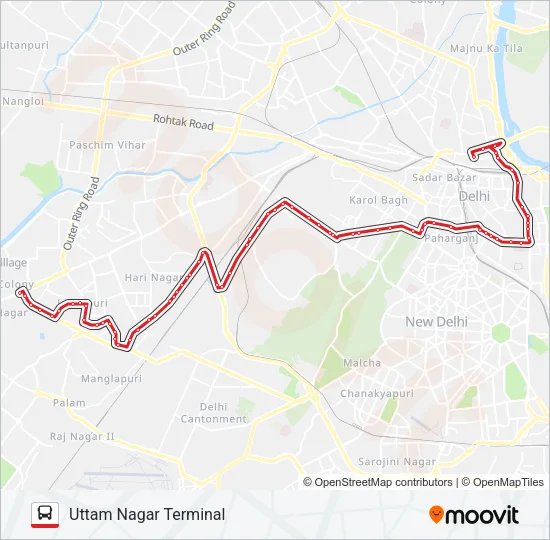 753 Bus Line Map