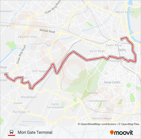 753 Bus Line Map