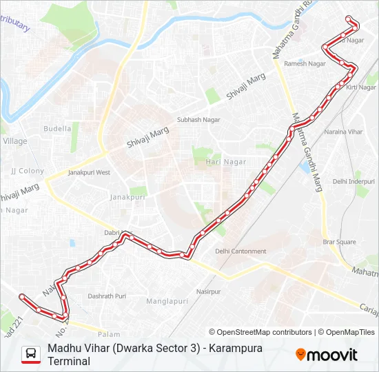 778 Bus Line Map