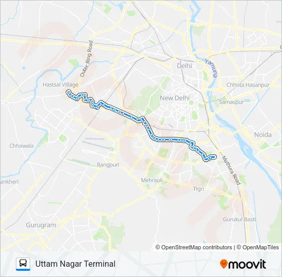 724 Bus Line Map