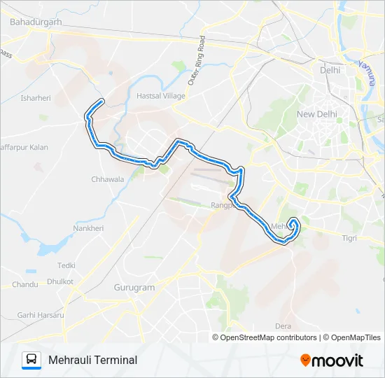 715A Bus Line Map