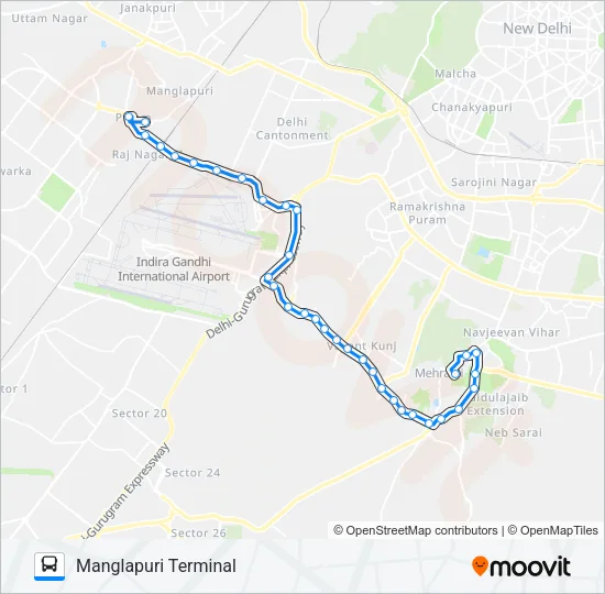 715A Bus Line Map