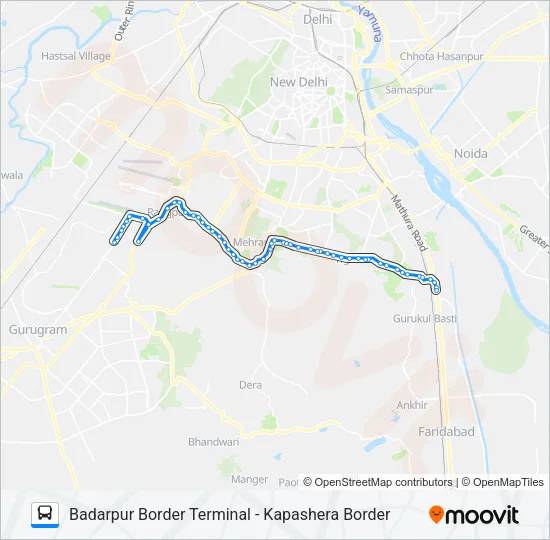 717A Bus Line Map