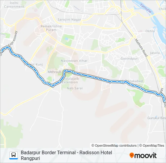 717A Bus Line Map