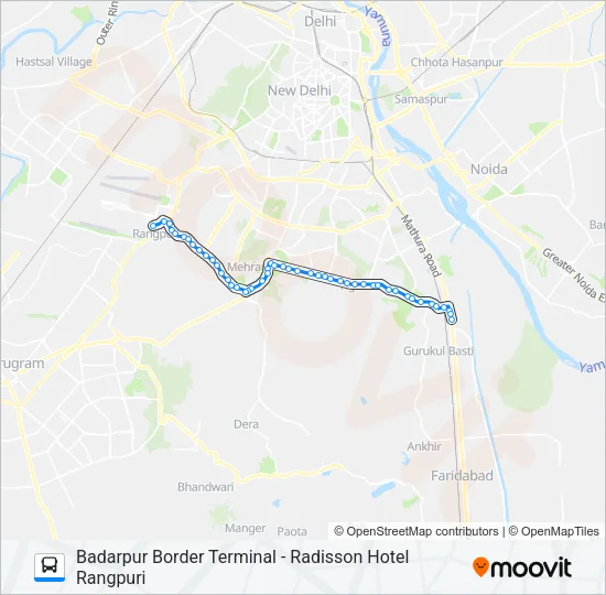 717A Bus Line Map