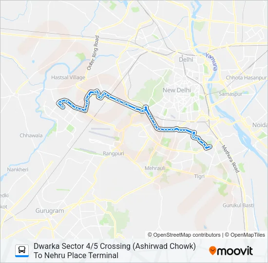 724EXT Bus Line Map