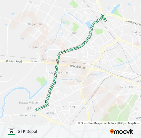 882A Bus Line Map