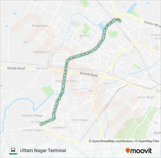 882A Bus Line Map