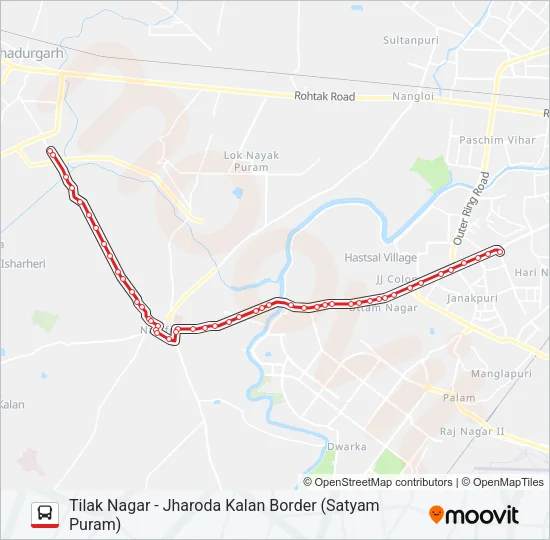 825 Bus Line Map
