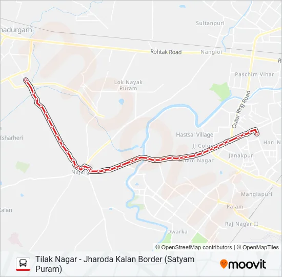 825 Bus Line Map