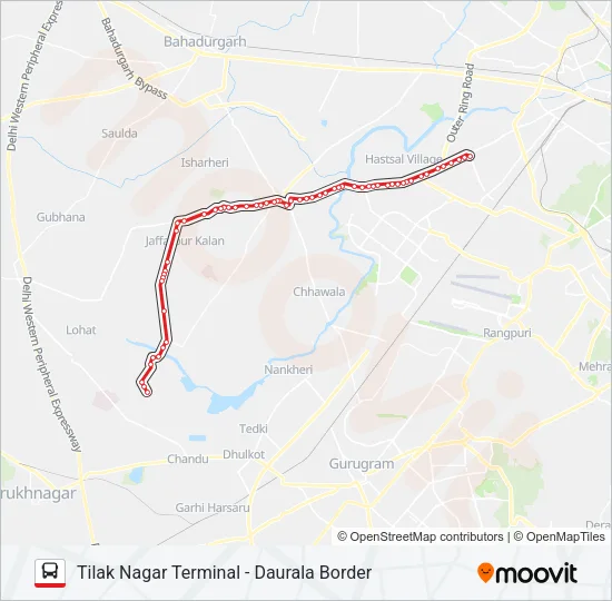 827 Bus Line Map