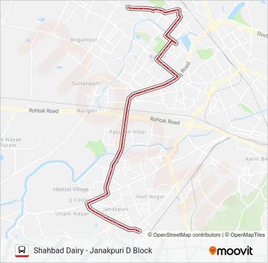 879B Bus Line Map