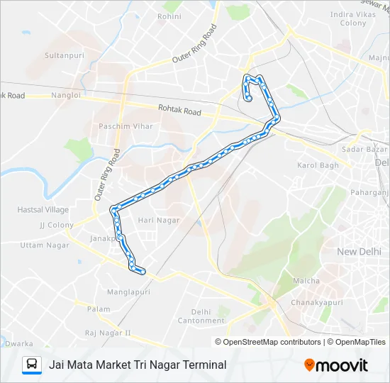 832 Bus Line Map