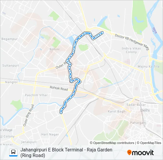 891 Bus Line Map