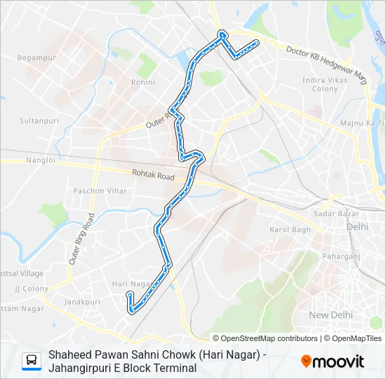 891 Bus Line Map