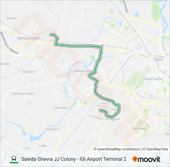 947 Bus Line Map
