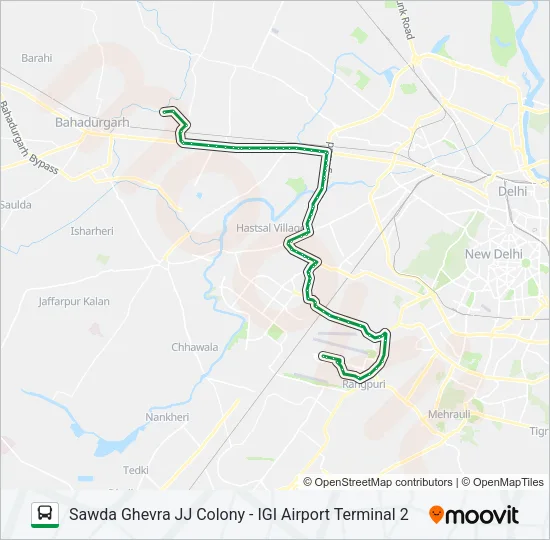 947 Bus Line Map