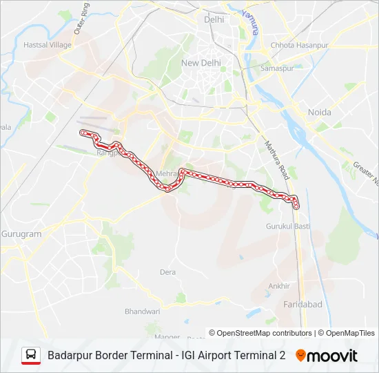 717B Bus Line Map
