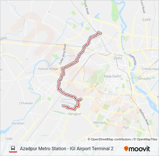 AIR-05 Bus Line Map