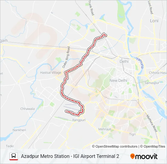 AIR-05 Bus Line Map