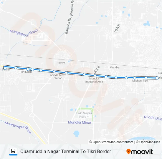 938A Bus Line Map