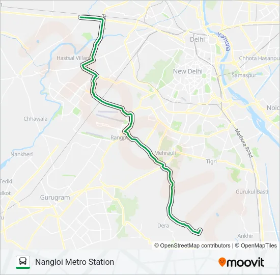 947A Bus Line Map
