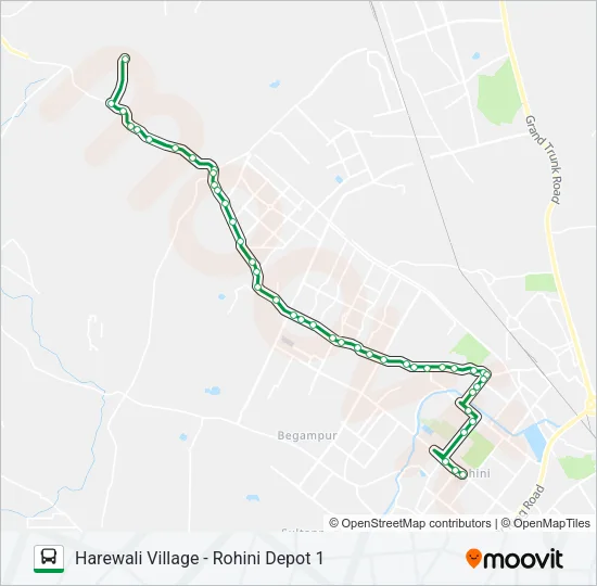 952A Bus Line Map