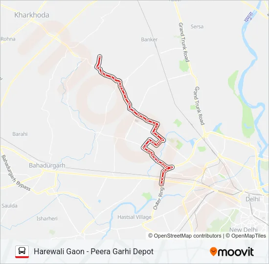 972 Bus Line Map
