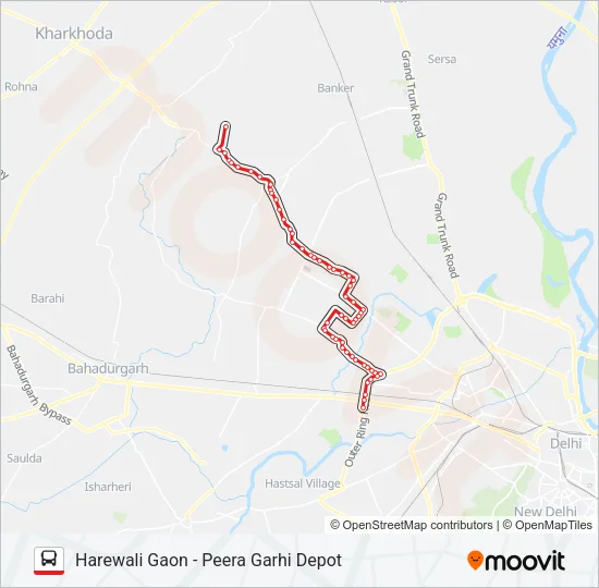 972 Bus Line Map
