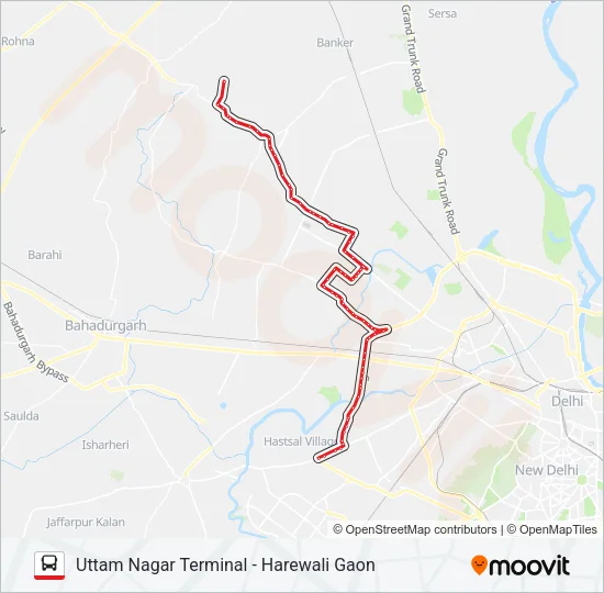 972 Bus Line Map