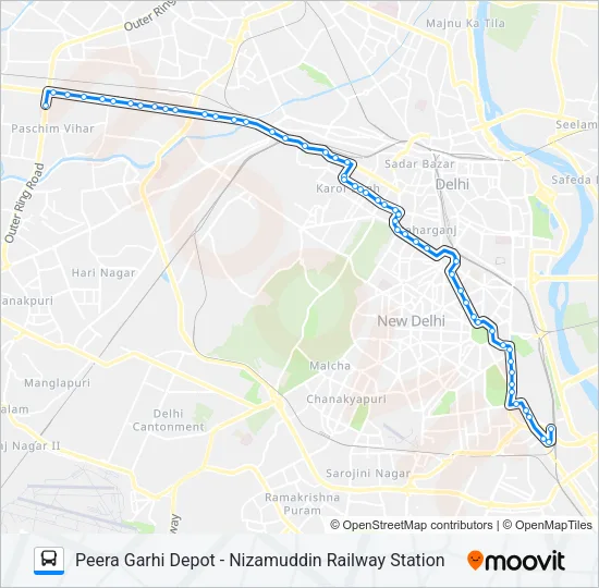 966 Bus Line Map