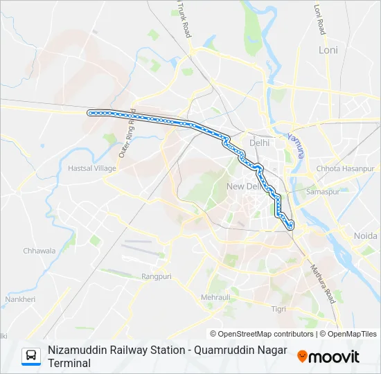 966 Bus Line Map