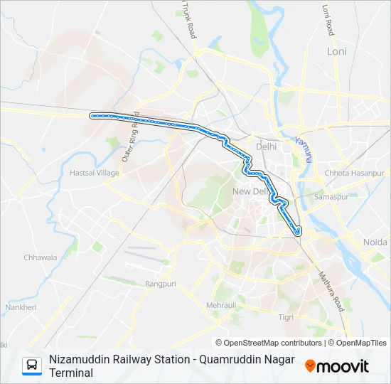 966 Bus Line Map