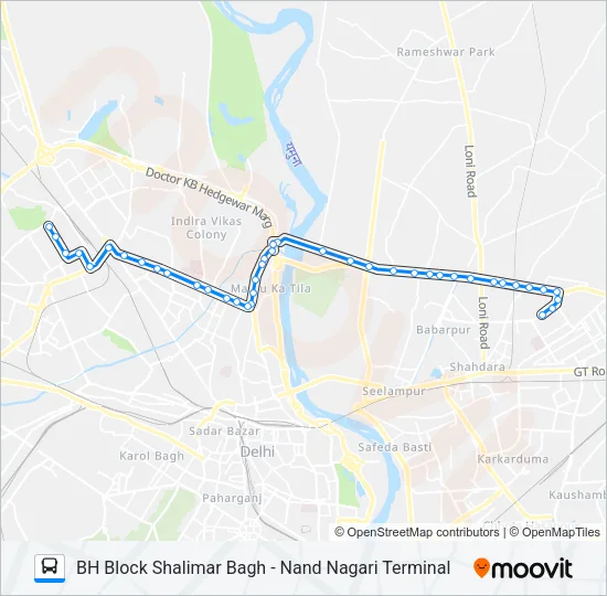 971A Bus Line Map