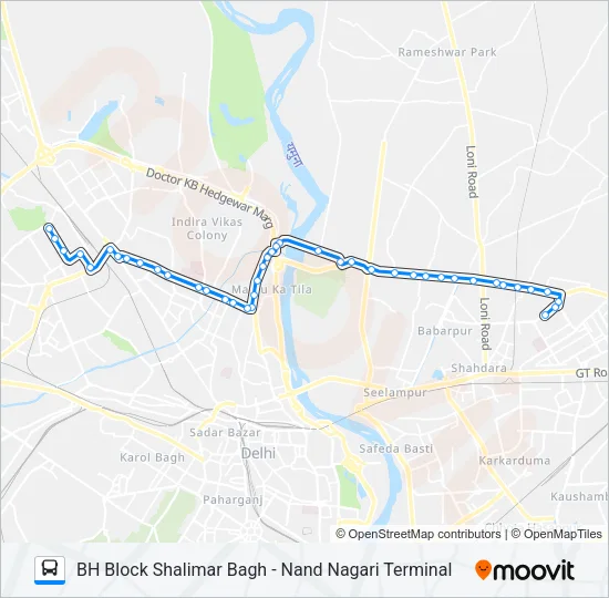971A Bus Line Map