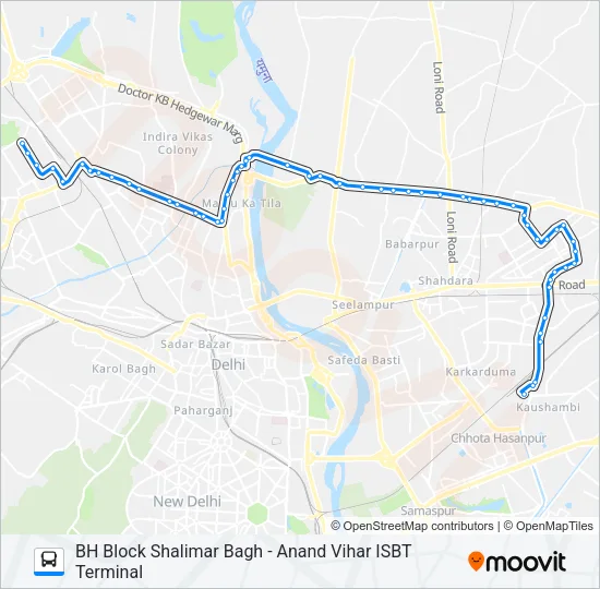 971A Bus Line Map